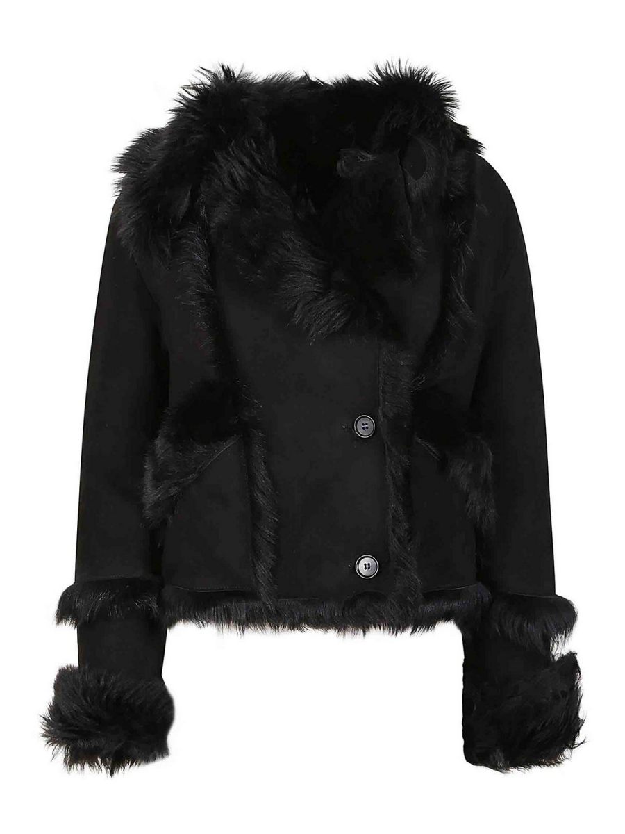 Salvatore Santoro Manteau Court - Noir