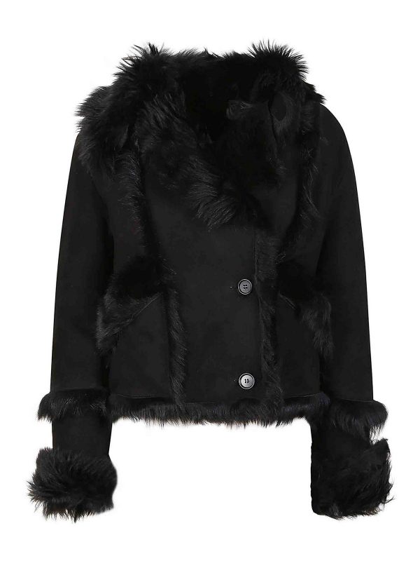 Salvatore Santoro Manteau Court - Noir