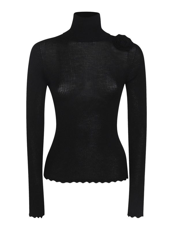 Blumarine Pull Col Rond - Noir