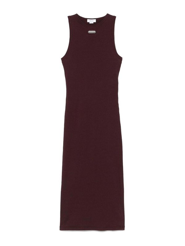 Alexander Mcqueen Robe Au Genou - Rouge