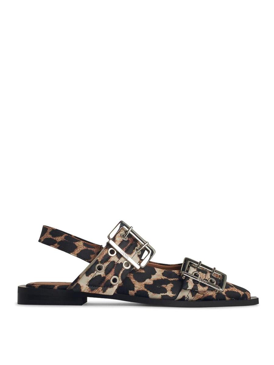 Ganni Ballerines - Marron