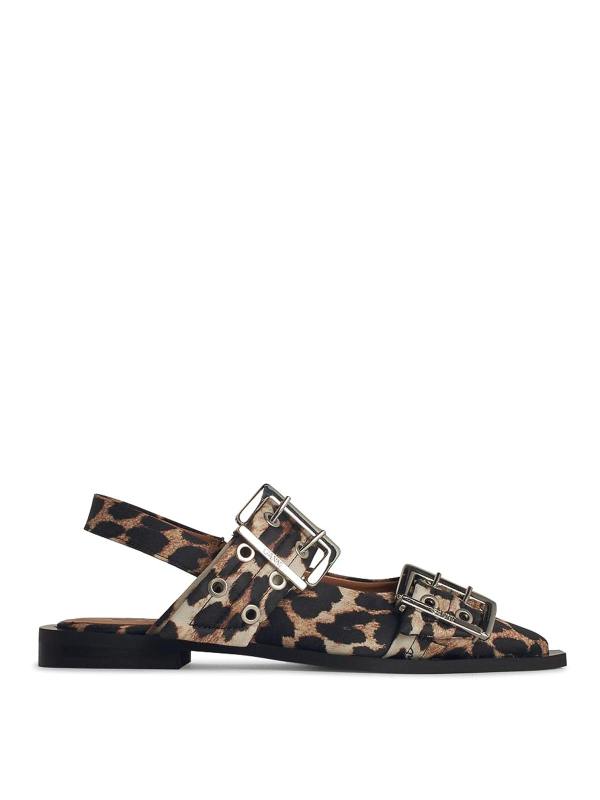 Ganni Ballerines - Marron