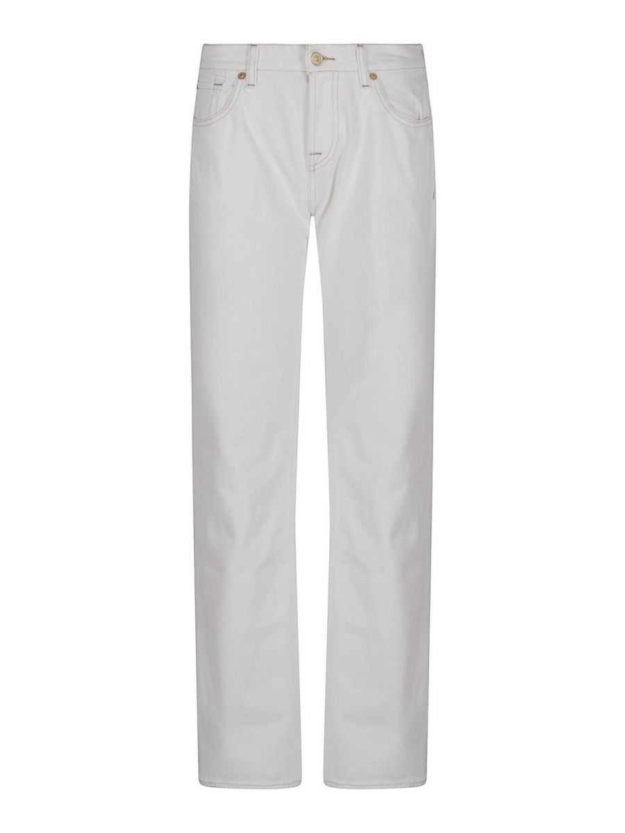7 For All Mankind Jean Évasé - Blanc