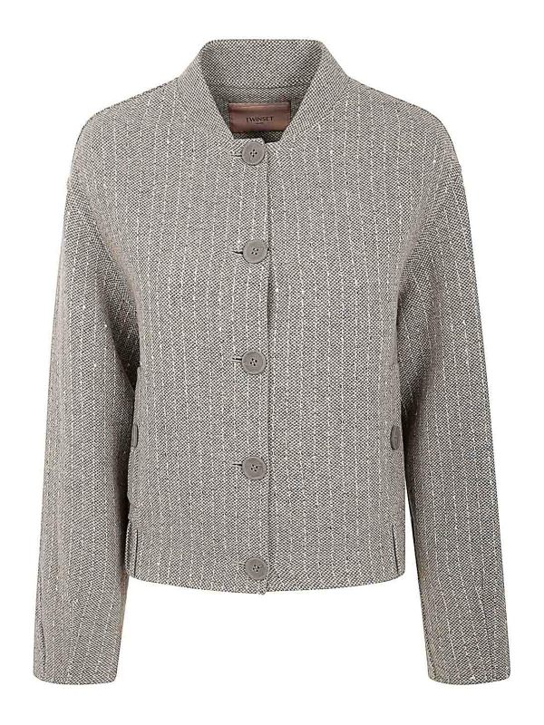 Twinset Bomber - Gris