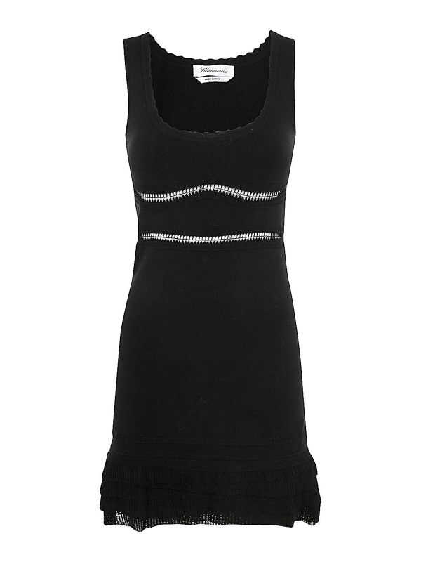 Blumarine Robe Au Genou - Noir
