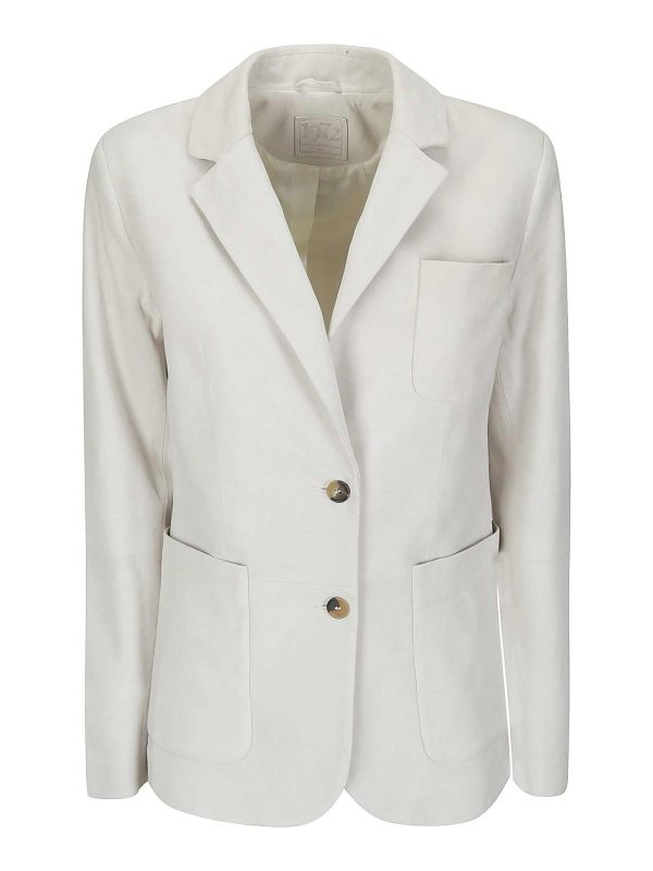 Desa 1972 Blouson En Cuir - Blanc