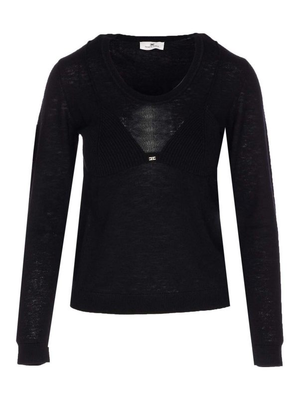Elisabetta Franchi Top - Noir