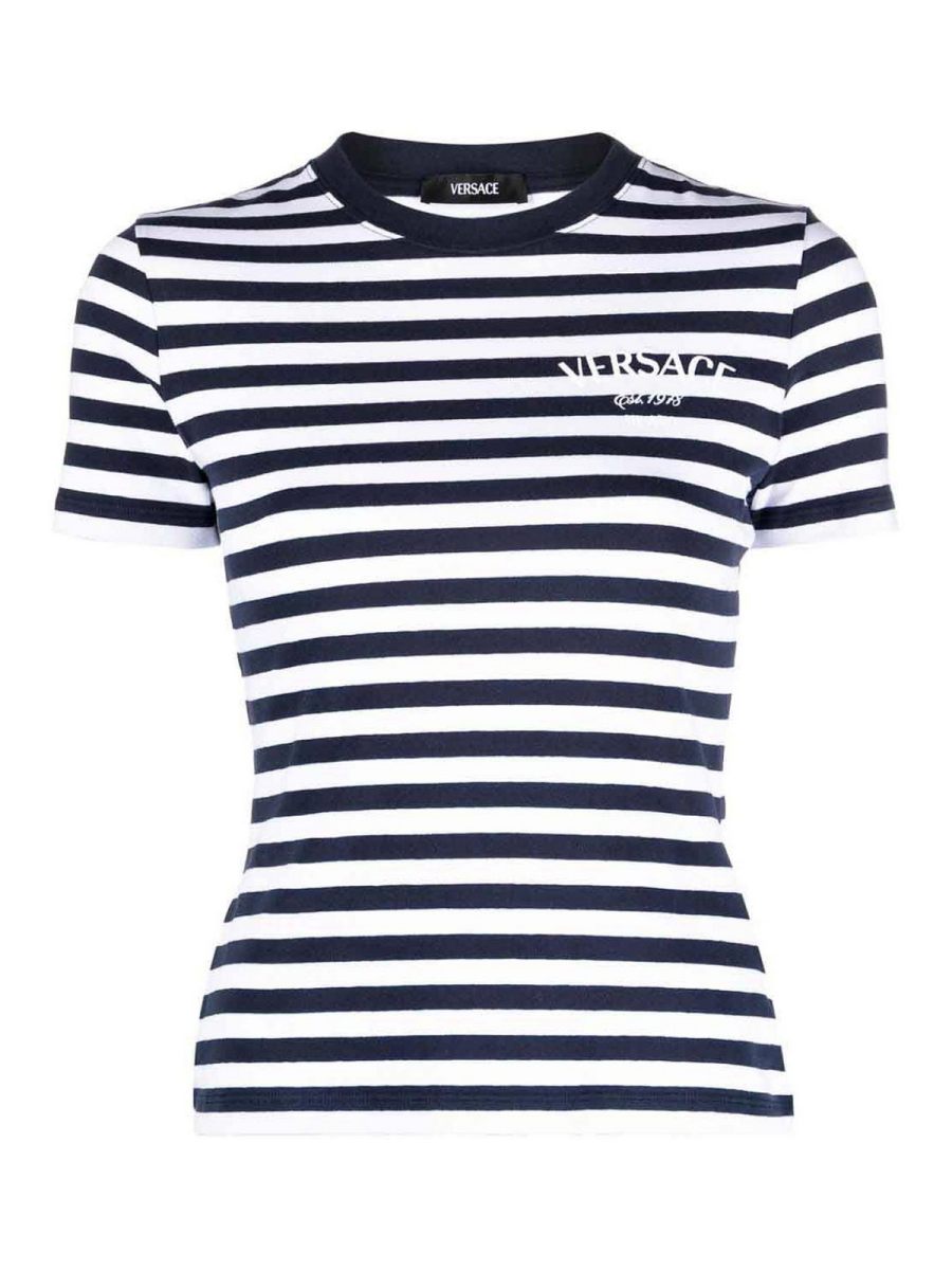 Versace Pull Col Rond - Multicolore