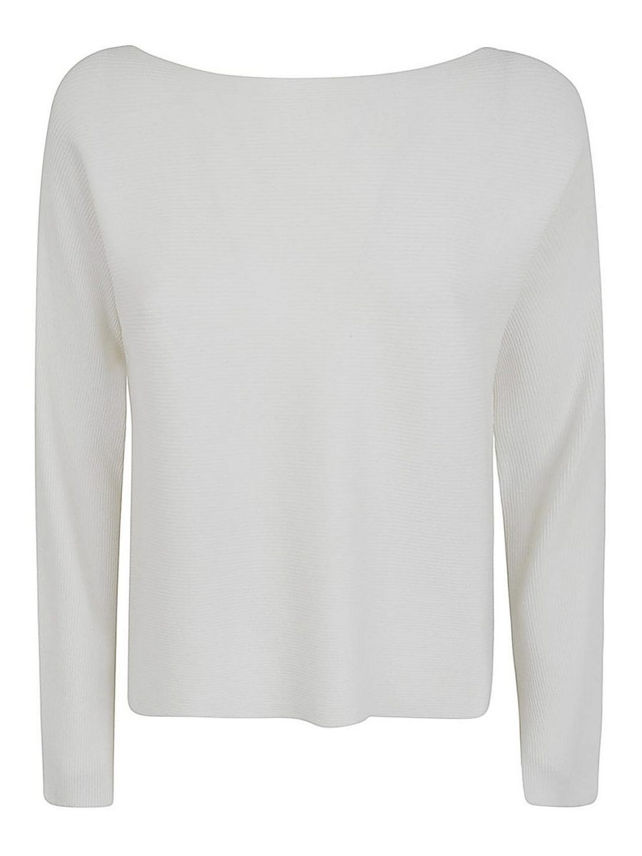 Liviana Conti Pull Col Bateau - Blanc