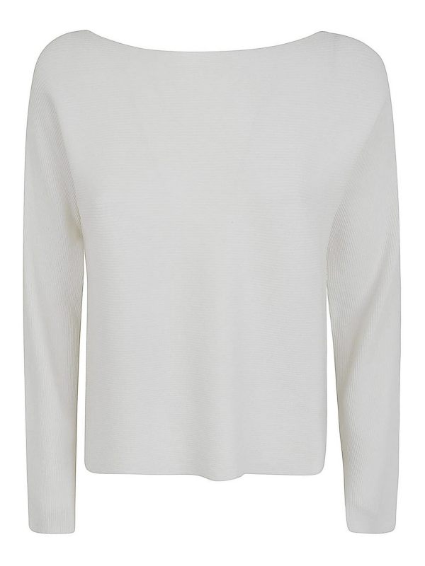 Liviana Conti Pull Col Bateau - Blanc