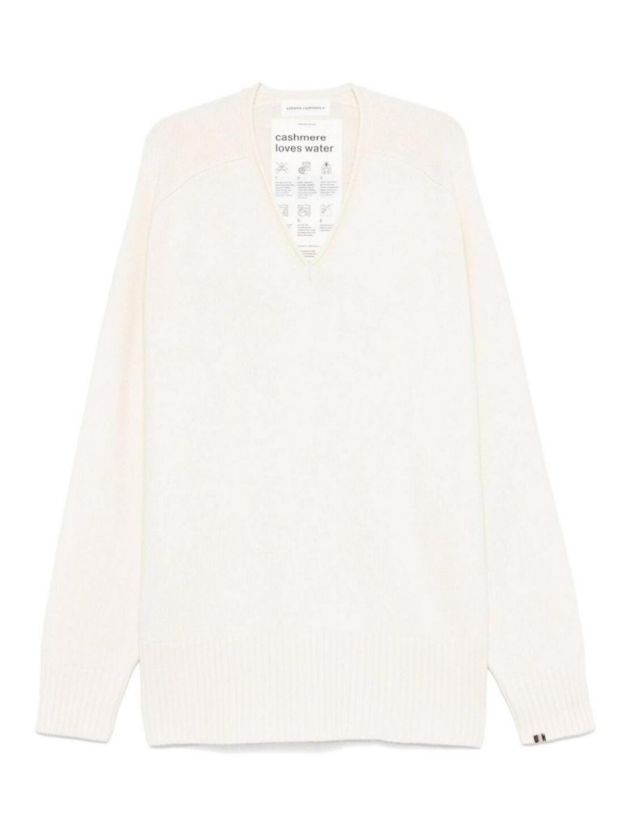 Extreme Cashmere Pull Col Bateau - Crèm