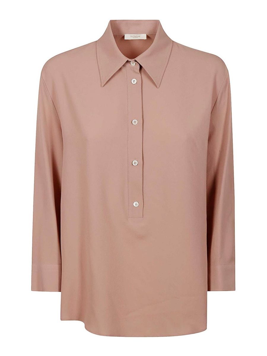 Glanshirt Chemise - Violet Clair