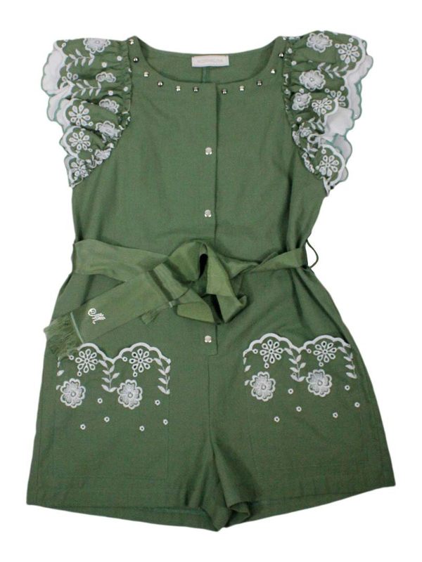 Monnalisa Robe Au Genou - Vert