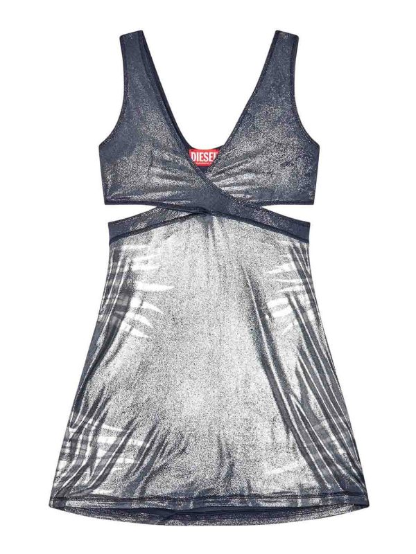 Diesel Robe Courte - Gris