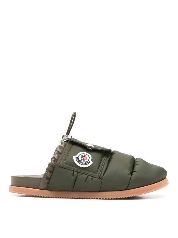 Moncler Mules - Vert Foncé