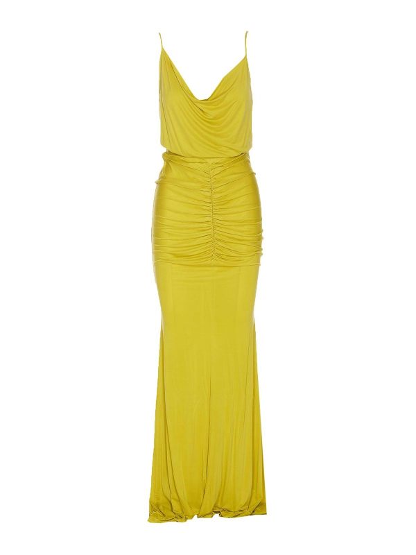 Elisabetta Franchi Maxi Robe - Jaune