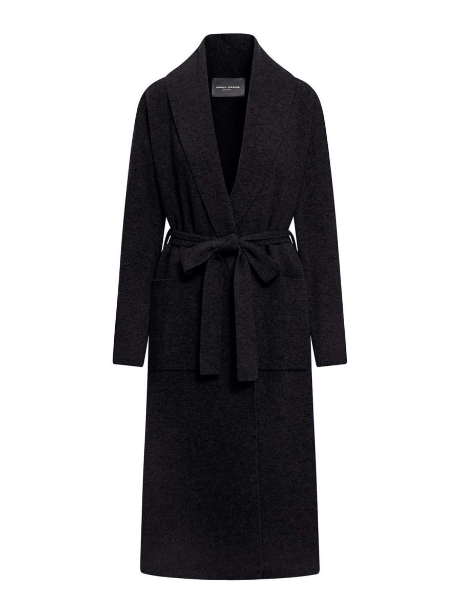 Roberto Collina Manteau Court - Noir
