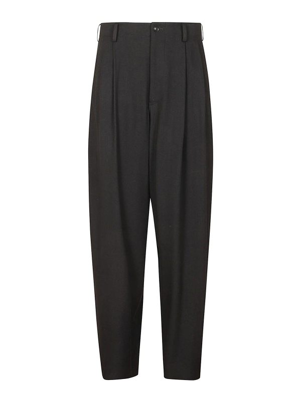 Yohji Yamamoto Pantalons Décontractés - Noir