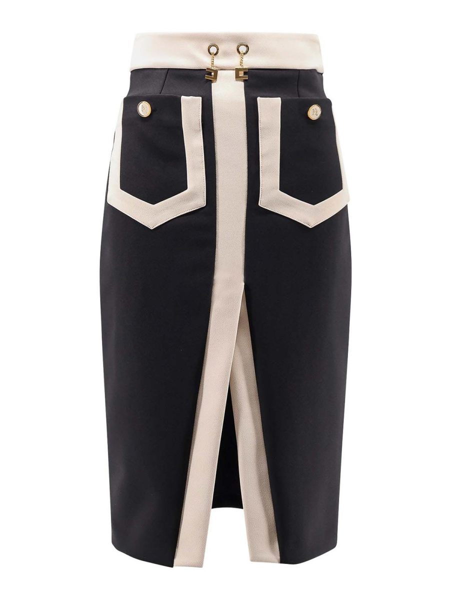 Elisabetta Franchi Mini Jupe - Noir