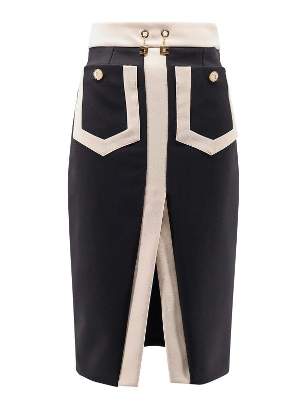 Elisabetta Franchi Mini Jupe - Noir