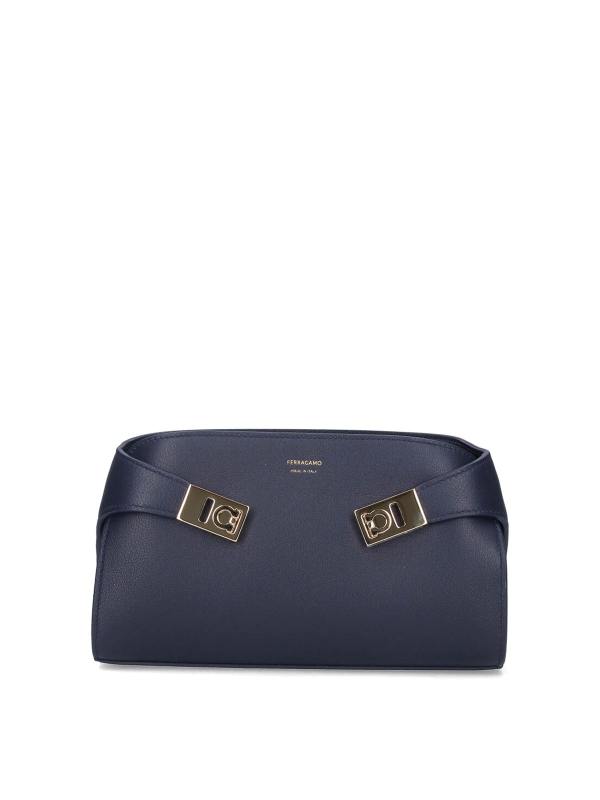 Ferragamo Sac Porté Épaule - Bleu