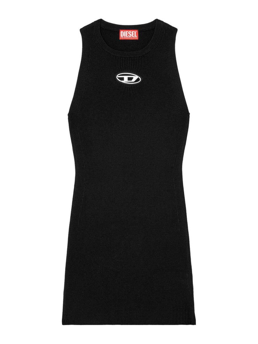 Diesel Pull Col Rond - Noir
