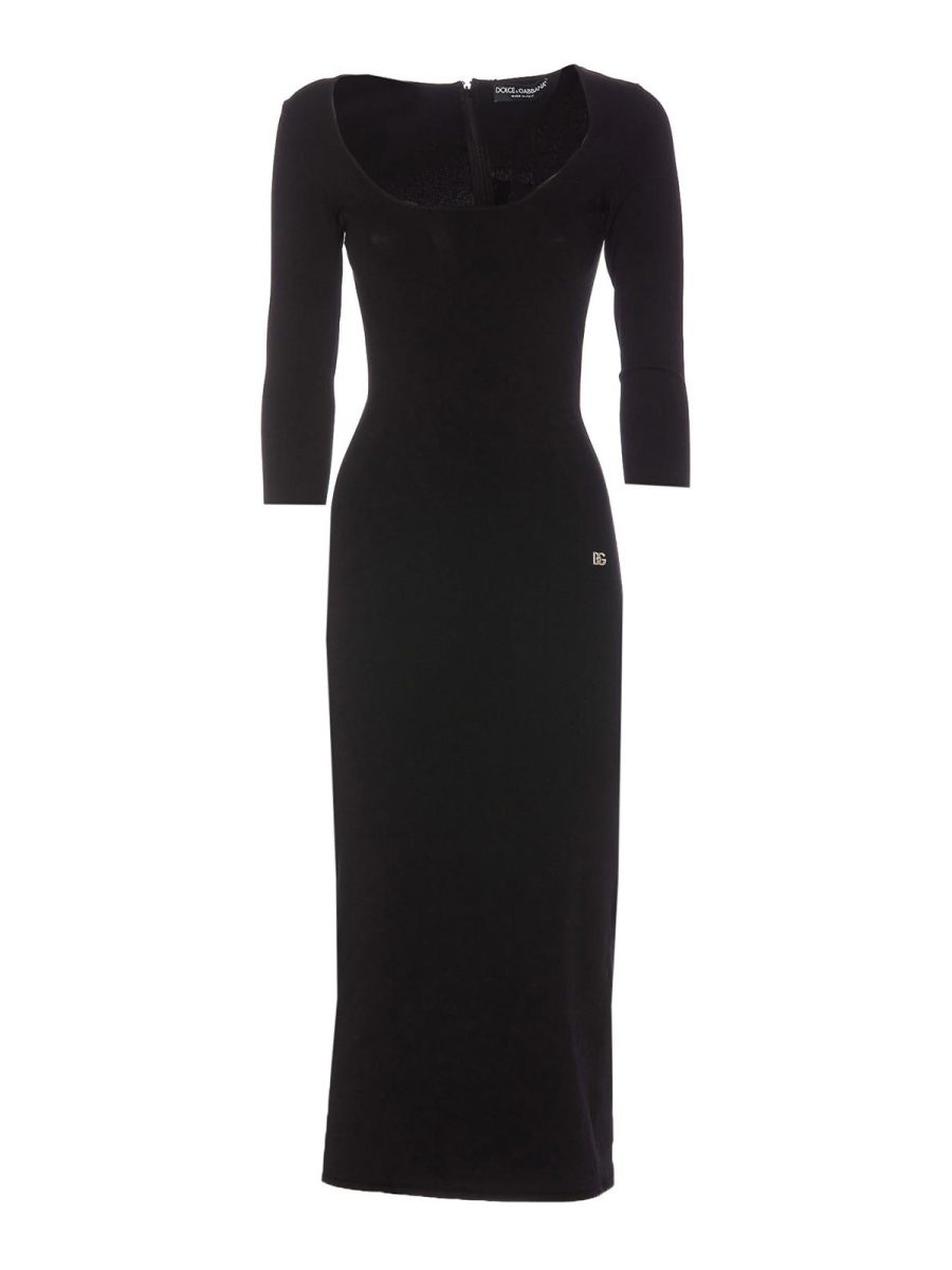 Dolce & Gabbana Maxi Robe - Noir