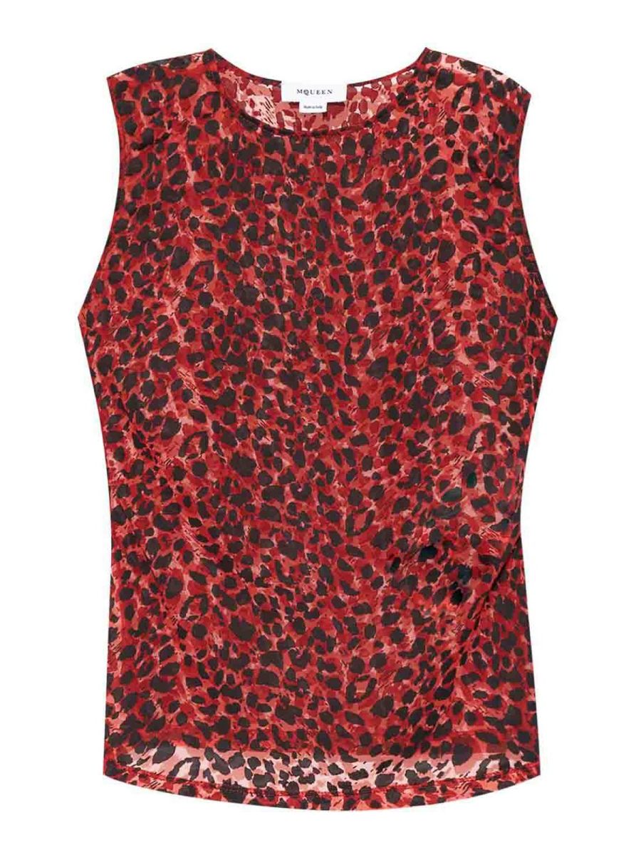 Alexander Mcqueen Top - Rouge