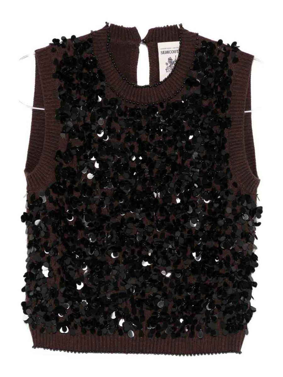 Semicouture Pull Col Rond - Lorena