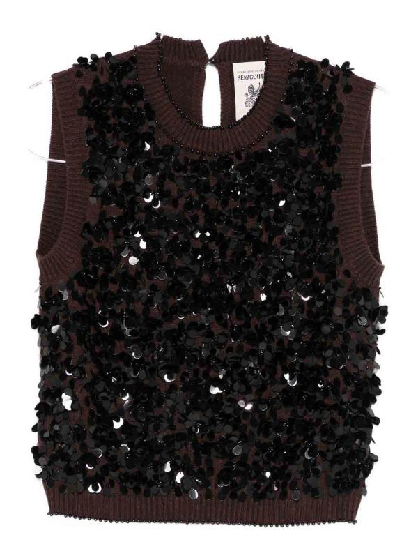 Semicouture Pull Col Rond - Lorena