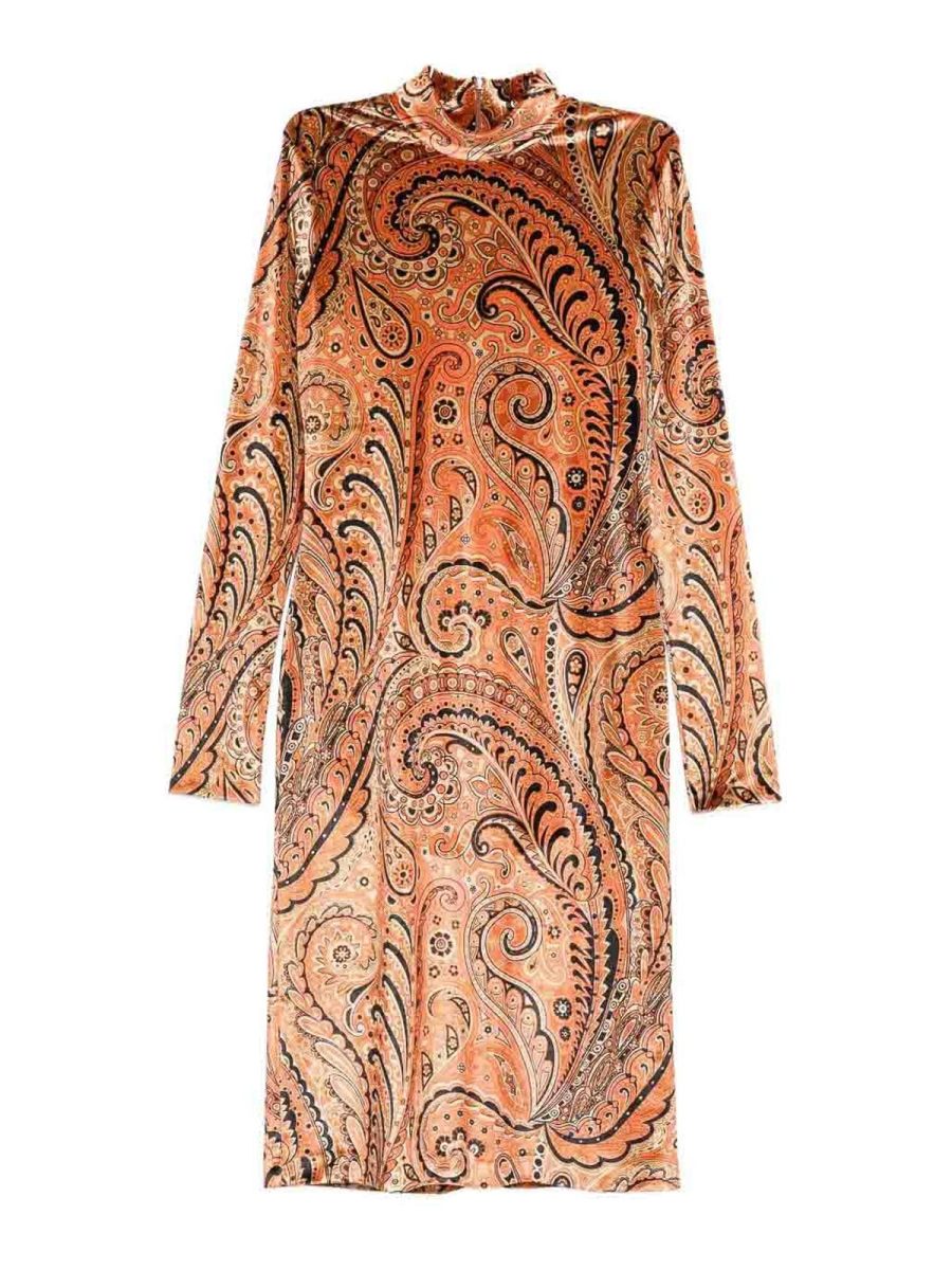 Etro Robe Au Genou - Orange