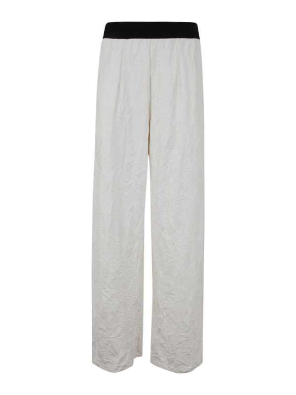 Maria Calderara Pantalons Décontractés - Blanc
