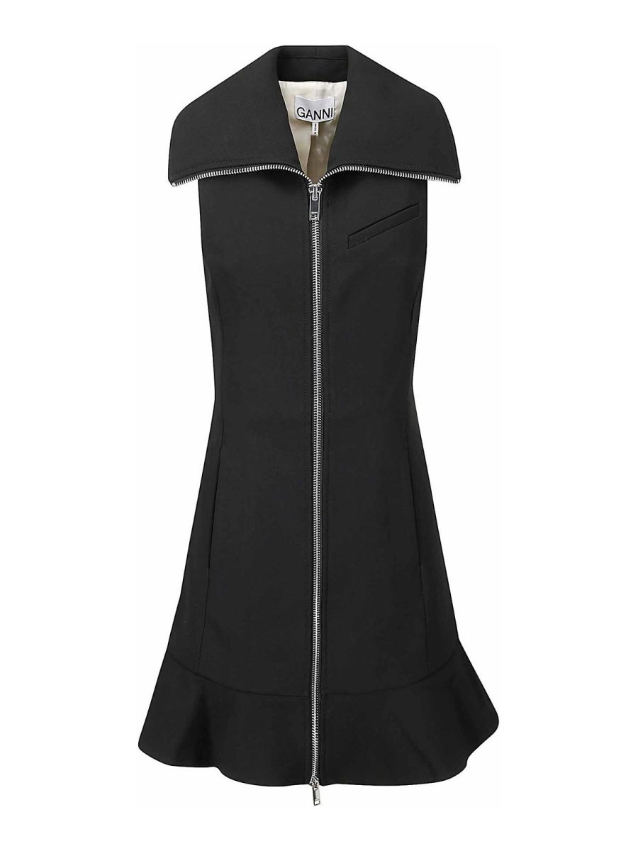 Ganni Robe Courte - Noir