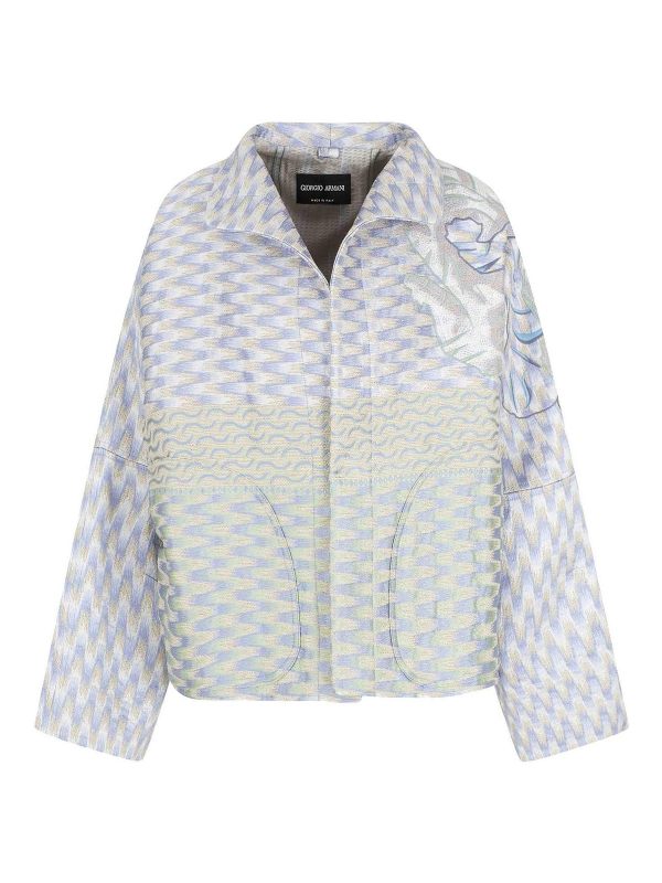 Giorgio Armani Manteau Court - Gris