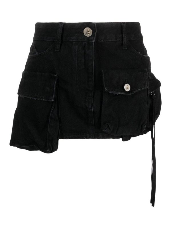 The Attico Jupe Midi - Noir