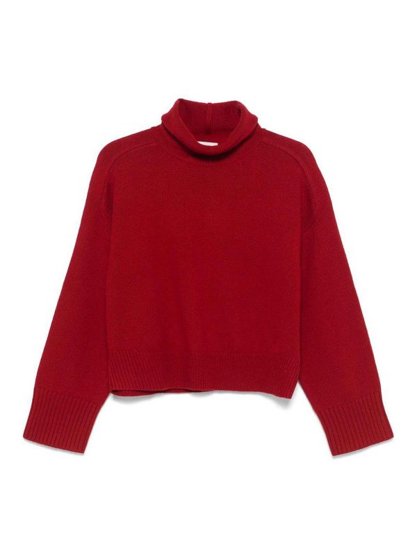 Loulou Studio Pull Col Rond - Rouge Brun