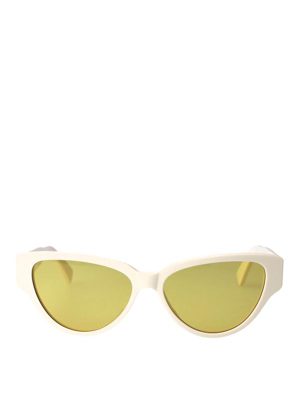 Bottega Veneta Lunettes De Soleil - Blanc