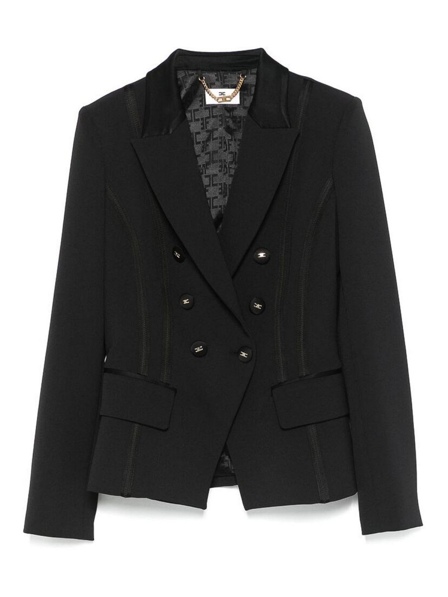 Elisabetta Franchi Veste Casual - Noir