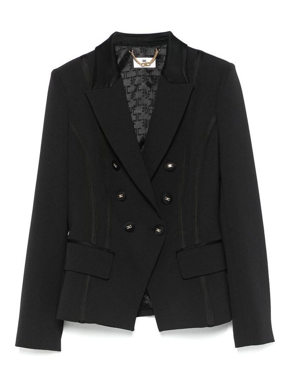 Elisabetta Franchi Veste Casual - Noir
