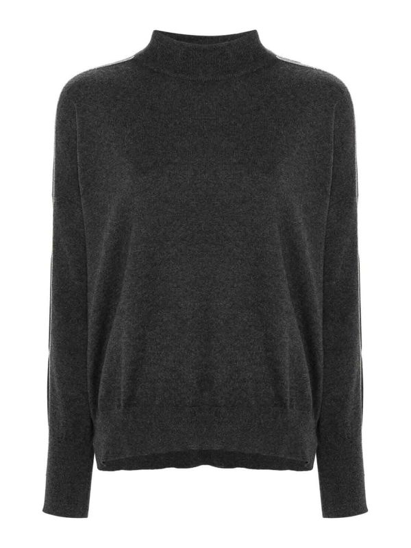 Brunello Cucinelli Pull Col Roulé - Noir