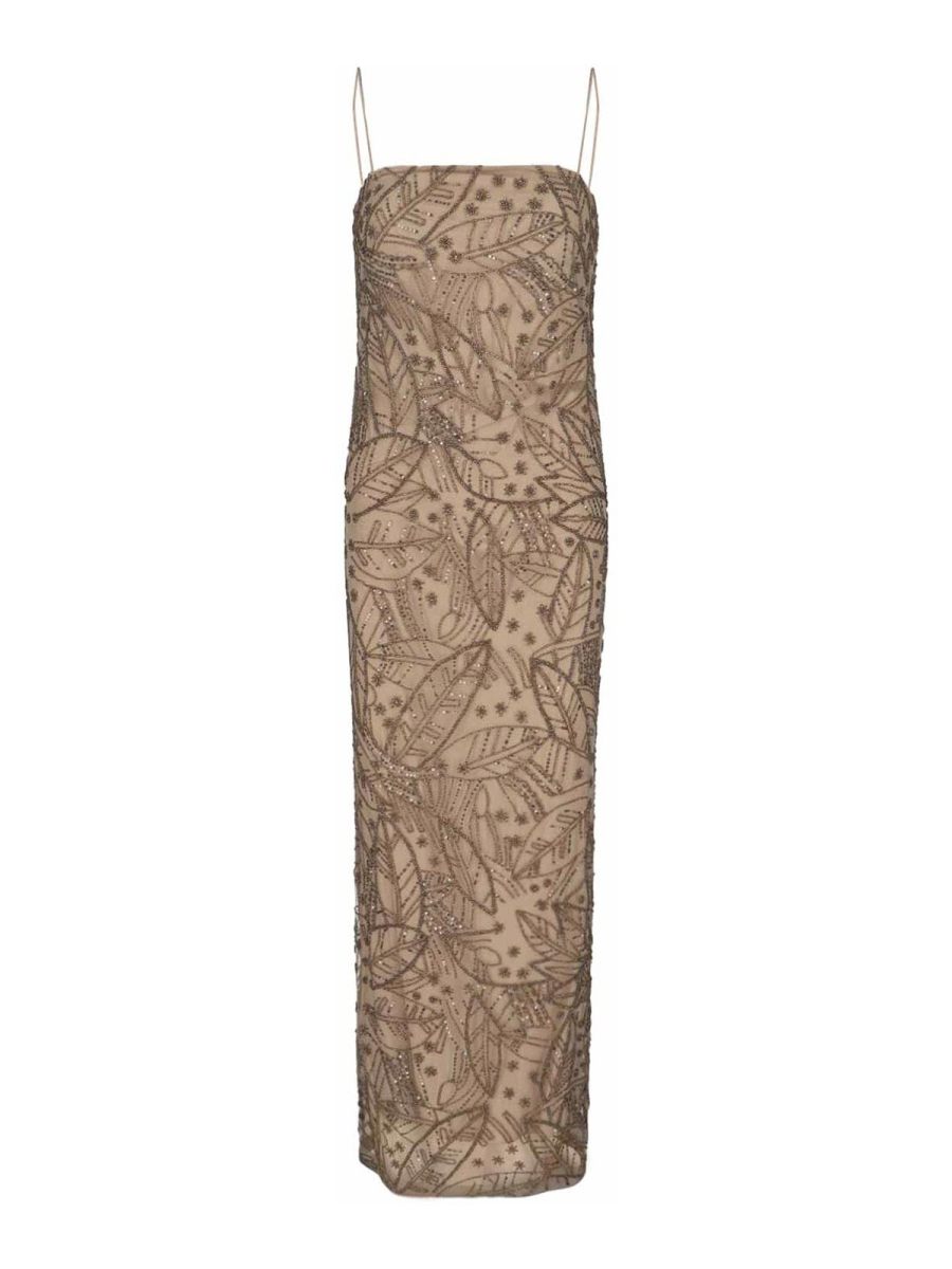Lauren Ralph Lauren Robe Au Genou - Marron