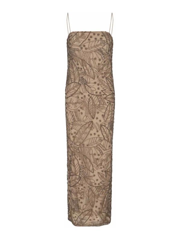 Lauren Ralph Lauren Robe Au Genou - Marron