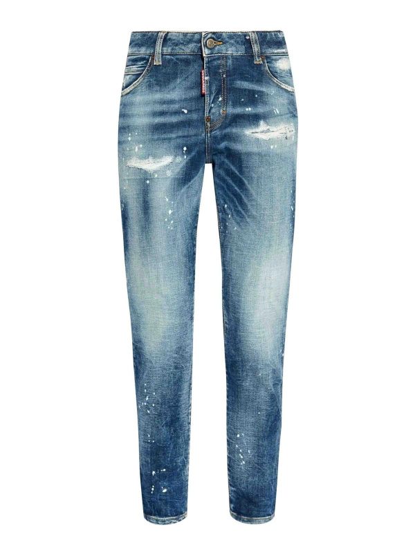 Dsquared2 Jean Bootcut - Bleu Foncé
