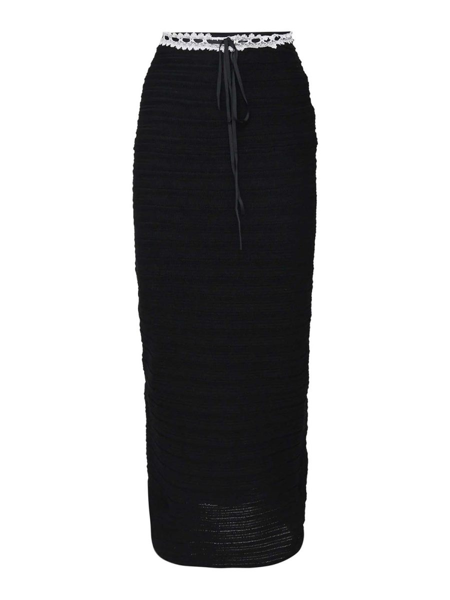 For Love & Lemons Jupe Midi - Noir