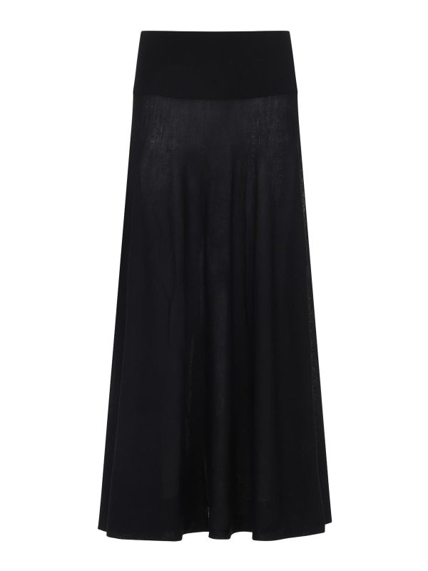Alaïa Jupe Midi - Noir