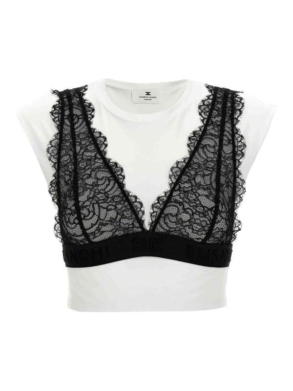Elisabetta Franchi T-Shirt - Blanc