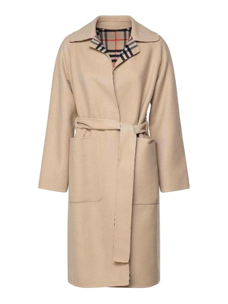 Burberry Manteau Court - Beige