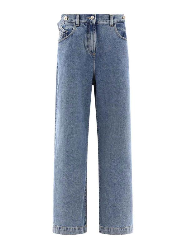 The Attico Jean Bootcut - Bleu