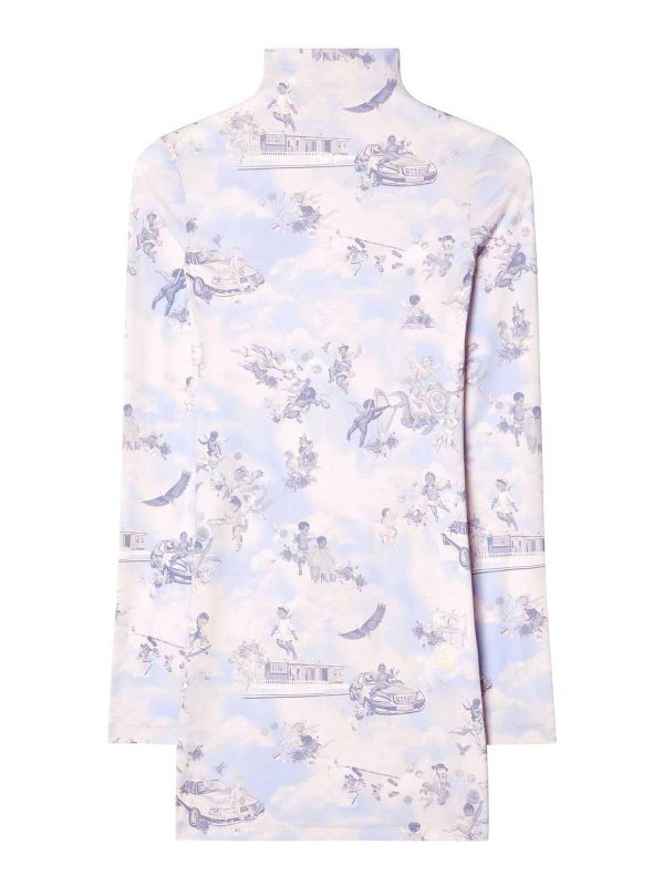 Off-White Robe Courte - Bleu Clair