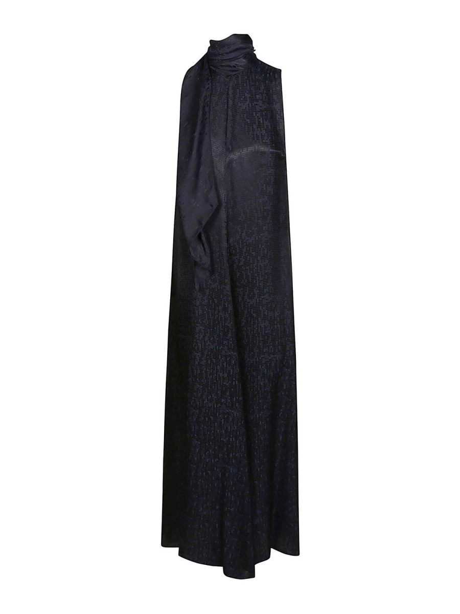 Forte Forte Robe Au Genou - Bleu